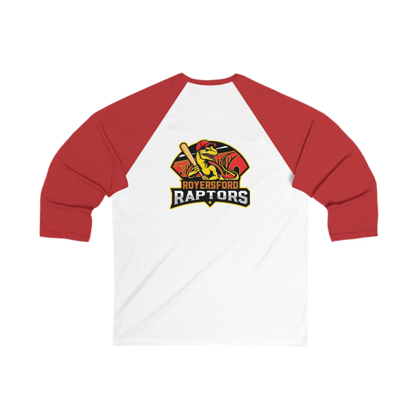 Raptors Adult Unisex 3\4 Sleeve Baseball Tee