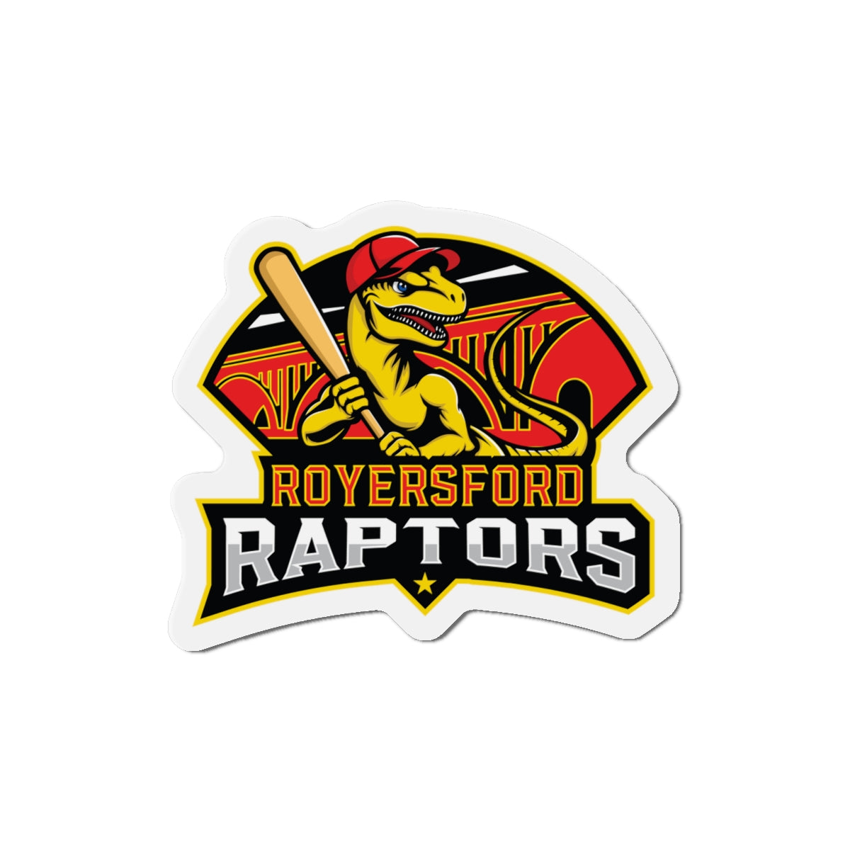 Raptors Die-Cut Magnets